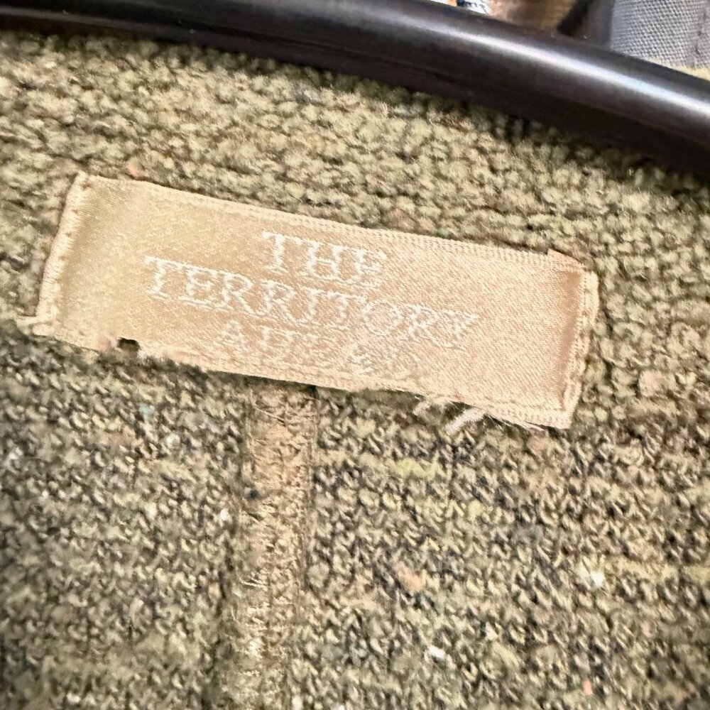 Territory Ahead Olive Green Textured Knit Jacket | Cozy Button Front | L - Picture 3 of 10